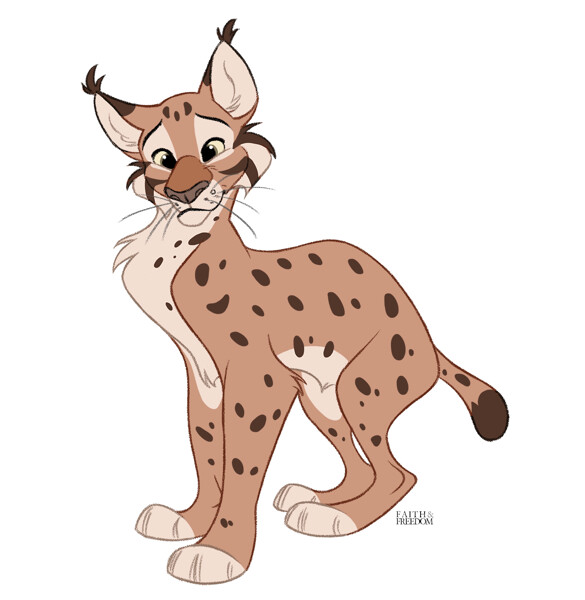 Young Eurasian Lynx notiches his big nose by faithandfreedom -- Fur  Affinity [dot] net