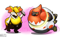 [Commission]Pokemon Battle Mischief (2/3)