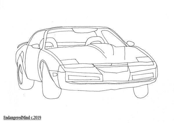 coloring pages of knight rider