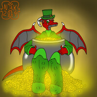 Reggie and his Pot of gold (Which was found) :D