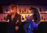 Just needed a drink (Commission)