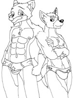 foxes in speedos