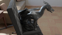 [2/8] Dragon sitting in the chair