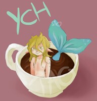 Pup In A Cup [YCH] [Example]
