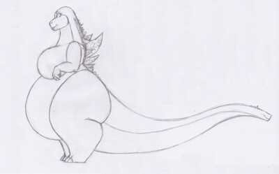 Funny Dino after a run by SwankyBones -- Fur Affinity [dot] net