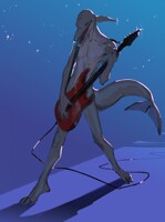 Spirul playing guitar