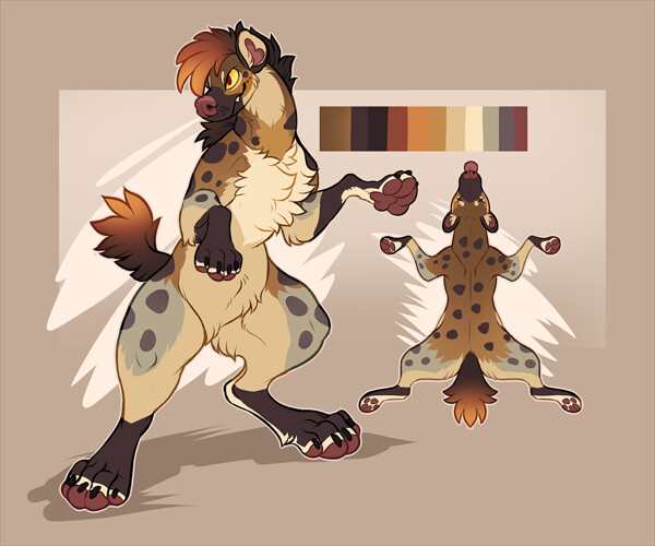 First hyena adoptable on my new base! 