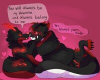 Enjoying the coils and a special wolf~{Gift}