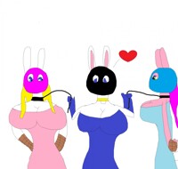 Madame Blue Bunny's Easter Bunnies