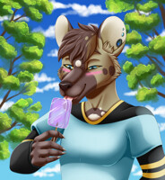 Jake just enjoying a Popsicle