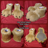 Dexter German Shepherd Fursuit Footpaws