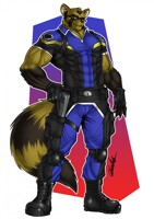 [COMMISSION] Police Tanuki