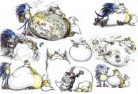 A fox ball doodles