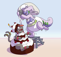 This cake needs a lot more icing!
