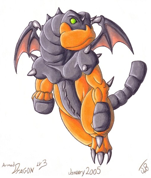 yugioh baby dragon drawing