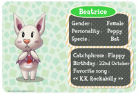 Animal crossing - Bat