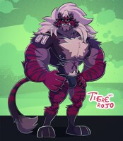 Tigre rojo Caricatura 2