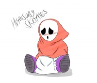 HUGOANDSUDSY SKETCHES: Diapered Shy Guy