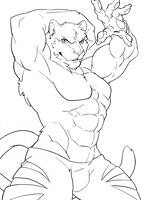 Zootopia Tiger Line art 2 (credit)