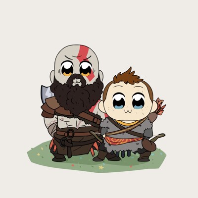 kratos y atreus funko pop