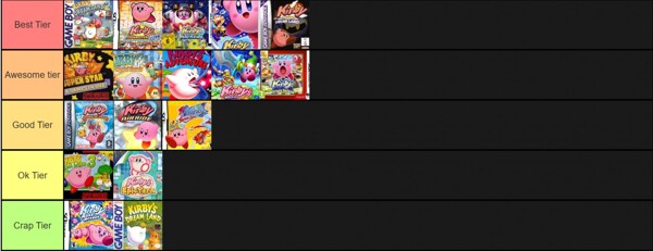 List of Kirby games, Nintendo