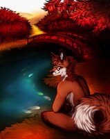 By the pond