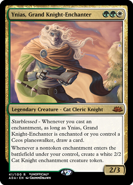 Ynias, Grand Knight-Enchanter - Card by GrandTaurus -- Fur Affinity