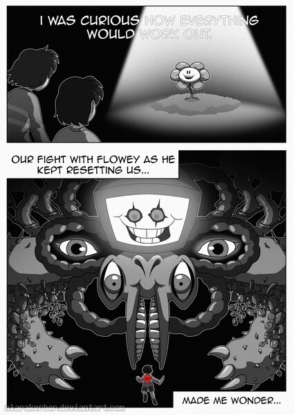 I made a fanart (and a comic otw) abt a nicer ending for flowey : r/ Undertale