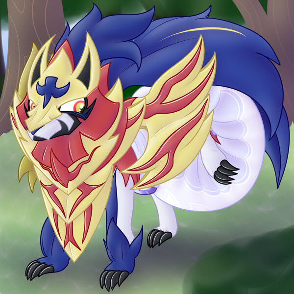 Zacian and Zamazenta by DaMinx -- Fur Affinity [dot] net