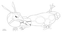 Chubby Noodle Dragon Crushes Chespin by LongLevy