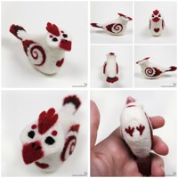 Figment Familiar - Leucistic Cardinal