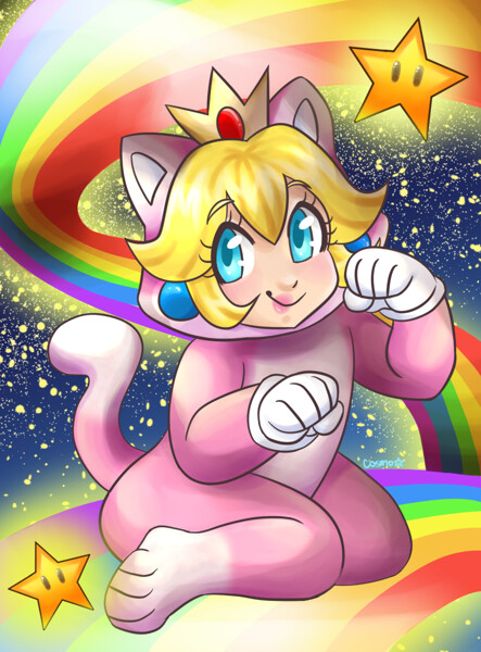 Cat Mario by Just_Peachy15 -- Fur Affinity [dot] net