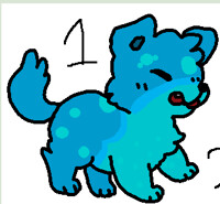 Blue the doggo by owo-meow-owo (DA) (Base made by ariamisu)