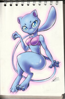 COPIC Sketch - Shiny Mewtwo and Shiny Mew by the--shambles -- Fur Affinity  [dot] net