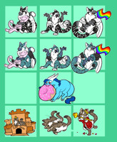 Godzilla stickers by StupidShepherd -- Fur Affinity [dot] net