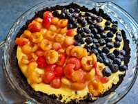 Mixed Fruit Pudding Pie