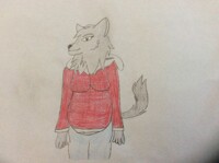 Barbra in a Red Jacket