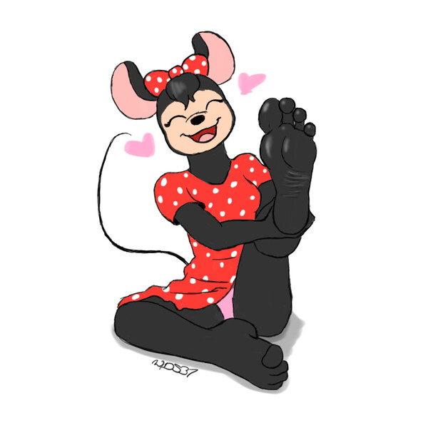 I think I might have a foot fetish with Minnie Mouse. 