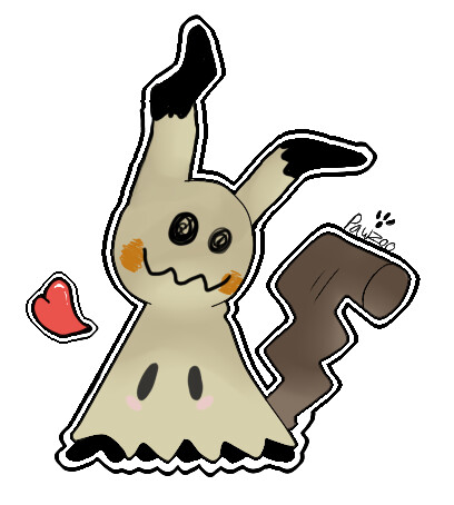 Fanart][Vector] Mimikyu by Proncus -- Fur Affinity [dot] net