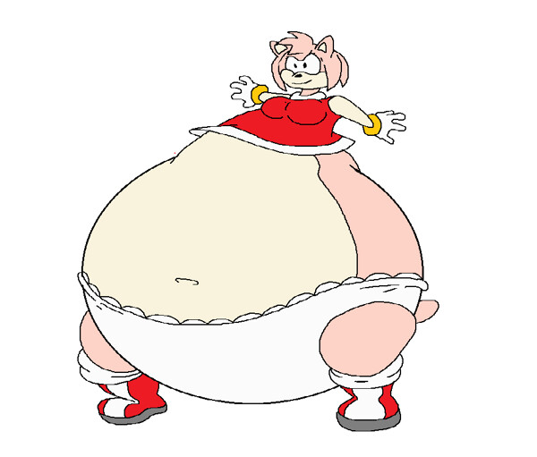 Bottom Heavy Amy Rose sees Sonic by Legoben2 -- Fur Affinity [dot] net