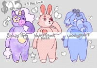 Plush Adopts $25 (3/3 available)