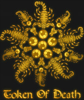 Scorpion Flower - Gold Metal Shirt