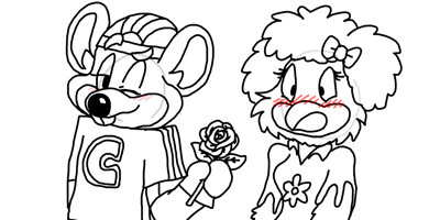 coloring pages of chuck e cheese