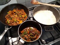 'Beef (or Eggplant!) Broccoli & WaterChestnut Curry'