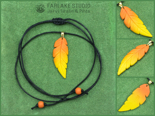 phoenix feather necklace