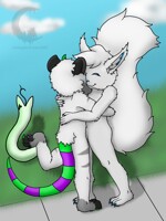 [Squirrel] Huuugs by MidnightArtCat