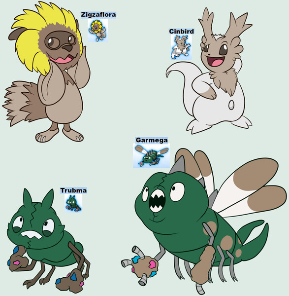 Pokemon Crossing Gen 5 Starters by Sloth-Power -- Fur Affinity [dot] net