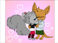 Joey and Lily Kiss