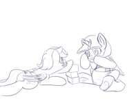 Twilight and dashie playing