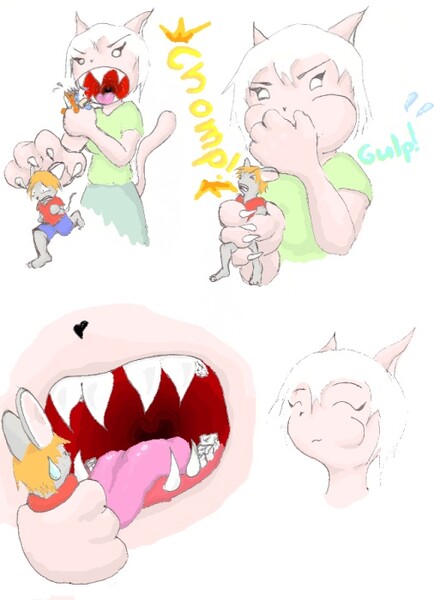 Cat-girl Vore 1 by SoulOfMusashi -- Fur Affinity [dot] net